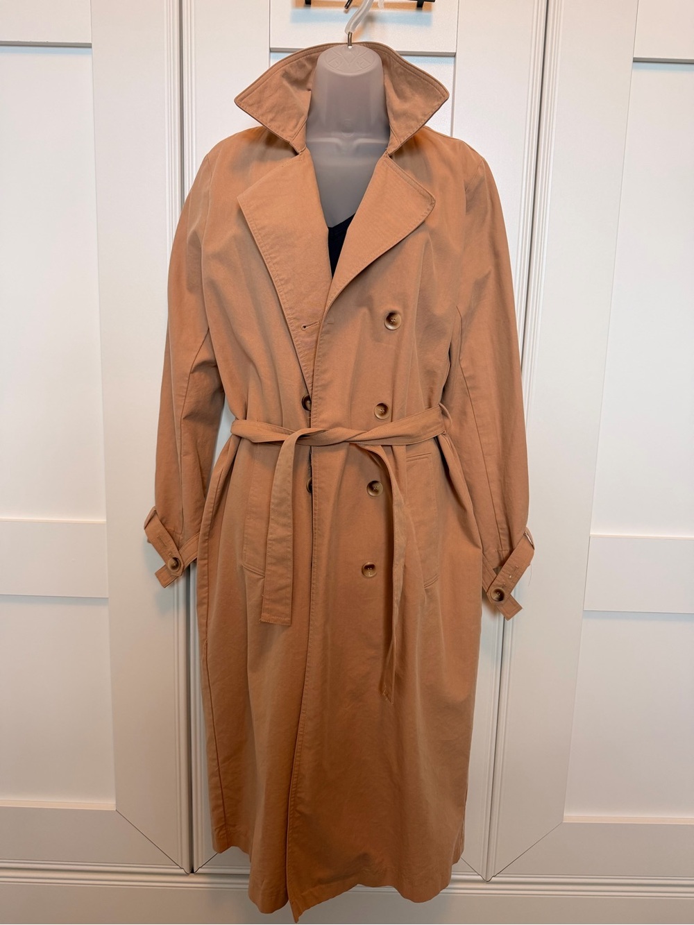 Blank NYC Double breasted long trench coat.